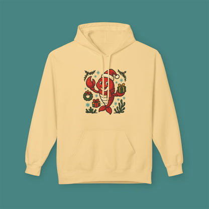 Christmas Lobster Fleece Unisex Hoodie