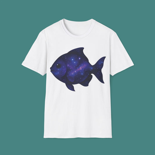 Cosmic Galaxy Fish Unisex T-Shirt