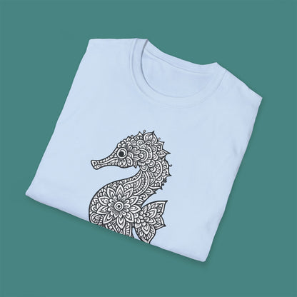 Intricate Mandala Seahorse Unisex T-Shirt