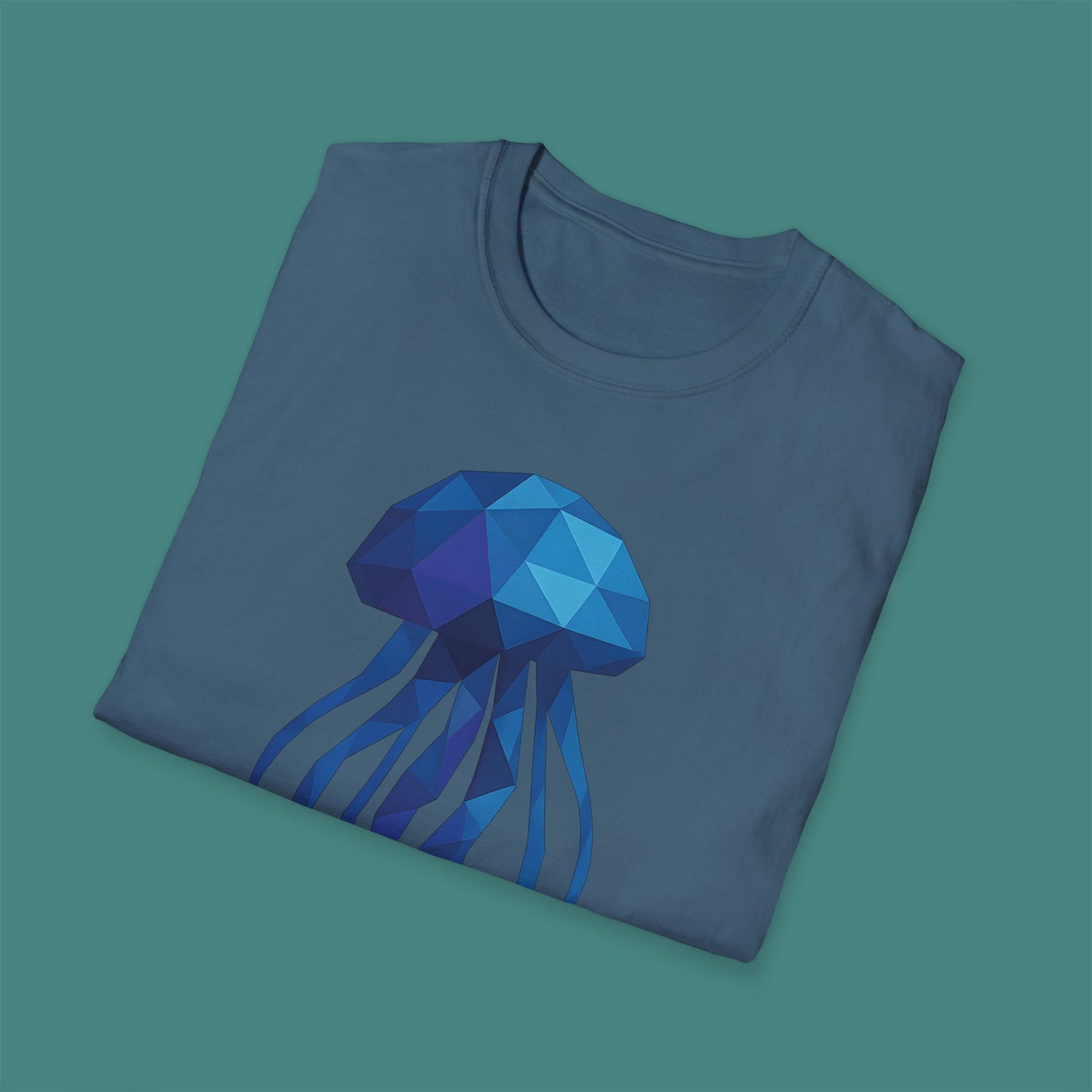 Geometric Polygon Jellyfish Unisex T-Shirt