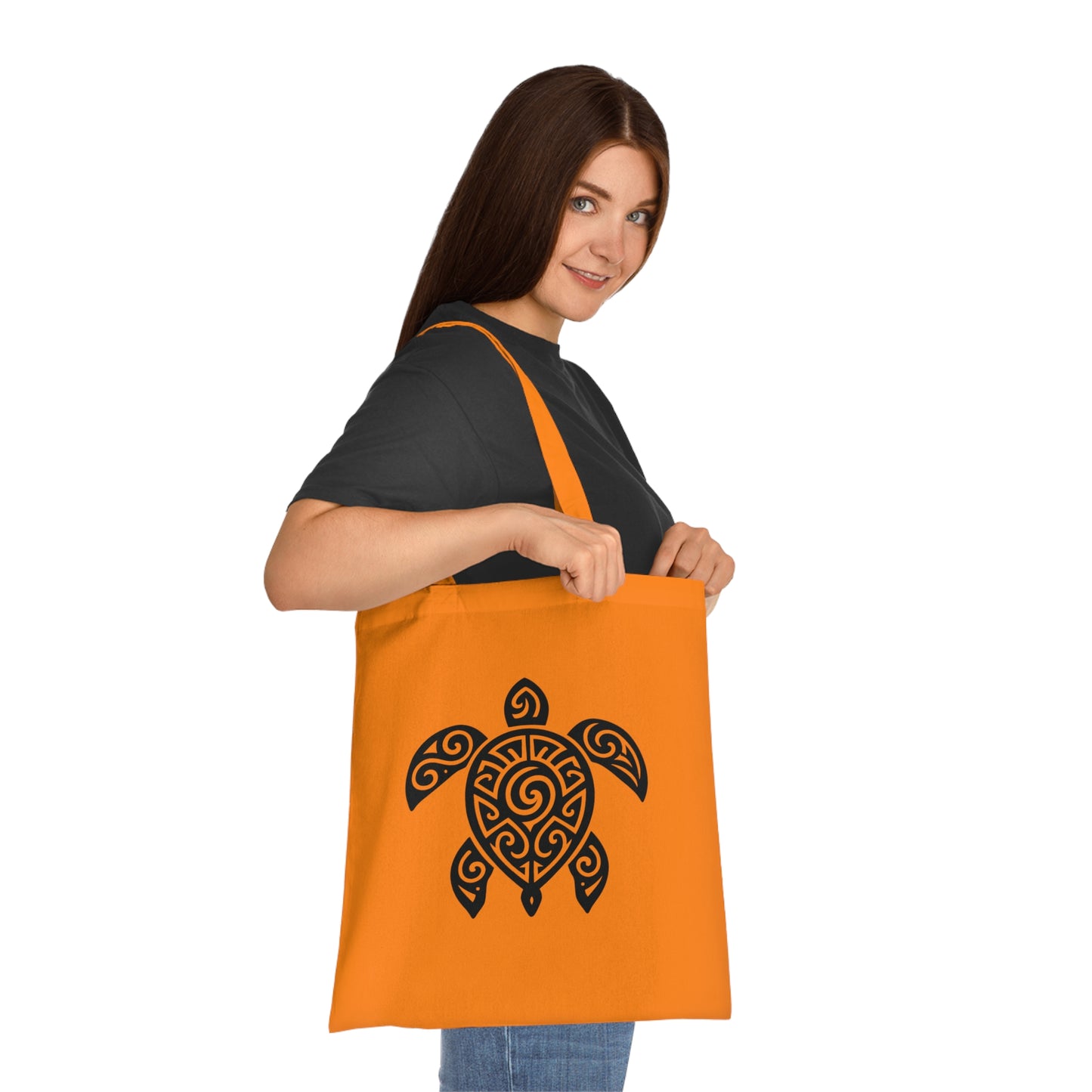 Tribal Tattoo Turtle Tote Bag