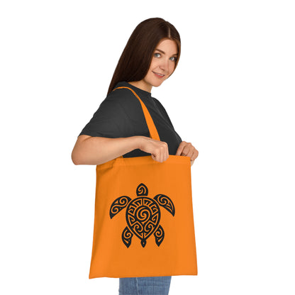 Tribal Tattoo Turtle Tote Bag