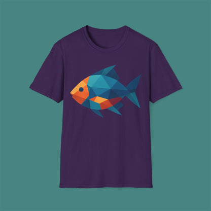 Geometric Polygon Fish Unisex T-Shirt