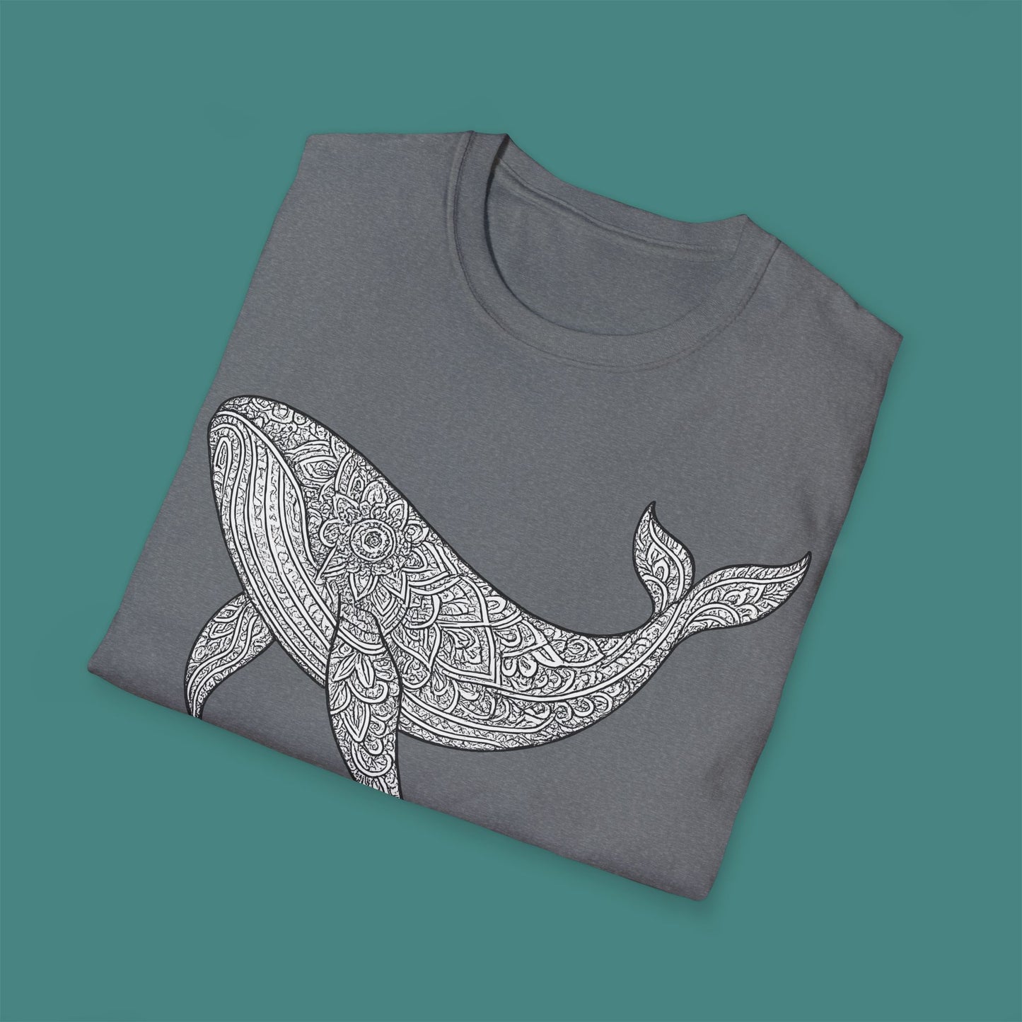 Intricate Mandala Whale Unisex T-Shirt