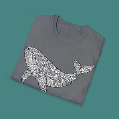 Intricate Mandala Whale Unisex T-Shirt