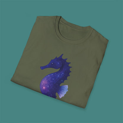 Cosmic Galaxy Seahorse Unisex T-Shirt