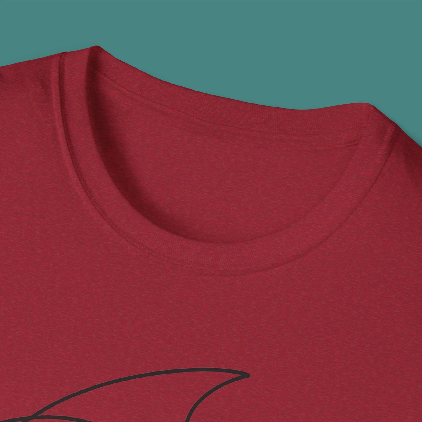 Minimalist Line Art Fish Unisex T-Shirt