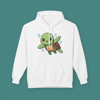 Cartoon Cute Turtle Fleece Unisex Hoodie