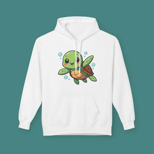 Cartoon Cute Turtle Fleece Unisex Hoodie