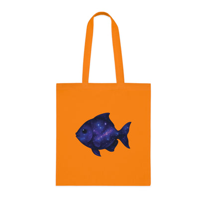 Cosmic Galaxy Fish Tote Bag