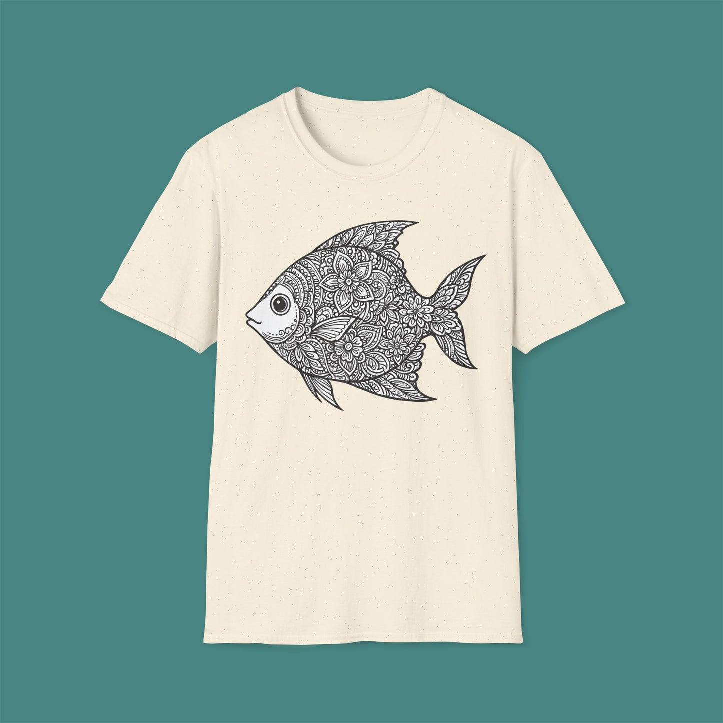 Intricate Mandala Fish Unisex T-Shirt