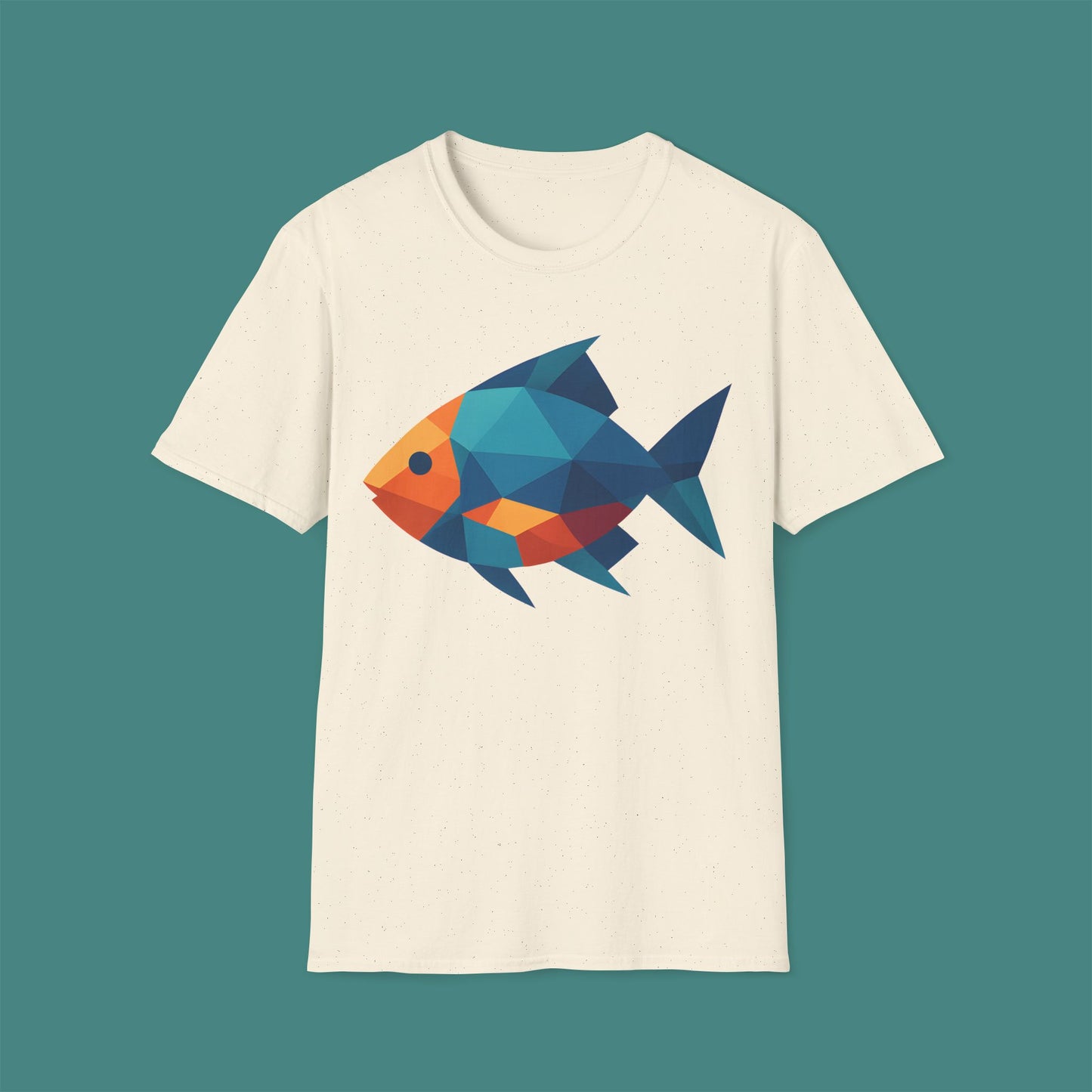 Geometric Polygon Fish Unisex T-Shirt
