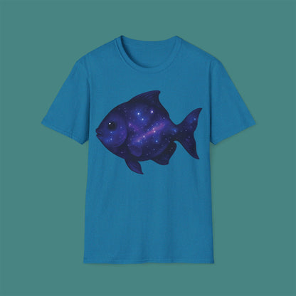 Cosmic Galaxy Fish Unisex T-Shirt
