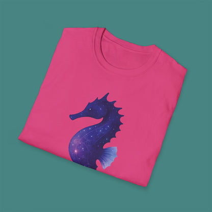 Cosmic Galaxy Seahorse Unisex T-Shirt