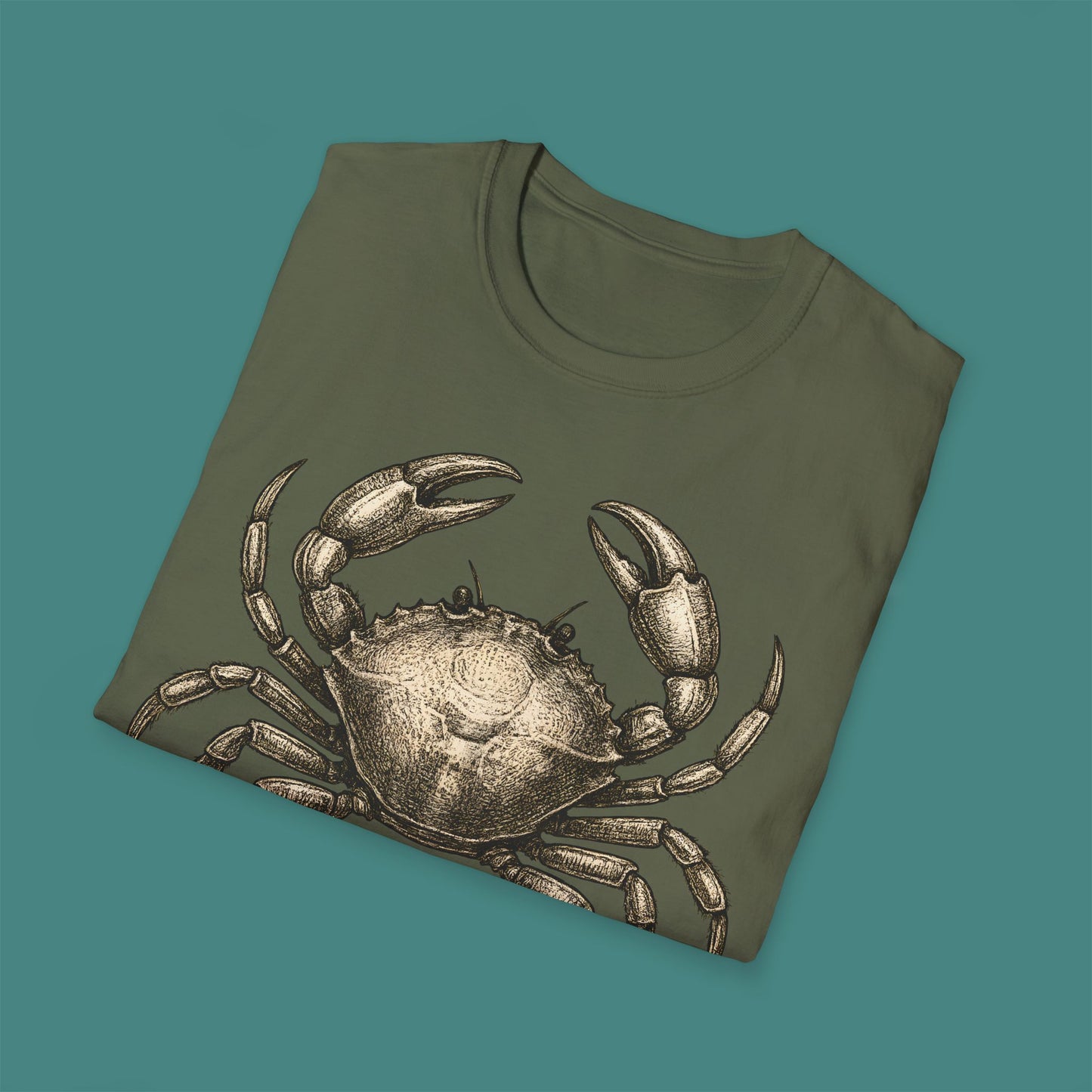 Vintage Etching Crab Unisex T-Shirt