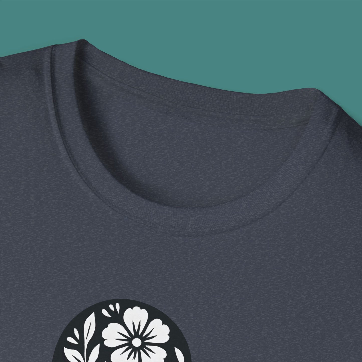 Floral Octopus Silhouette Unisex T-Shirt