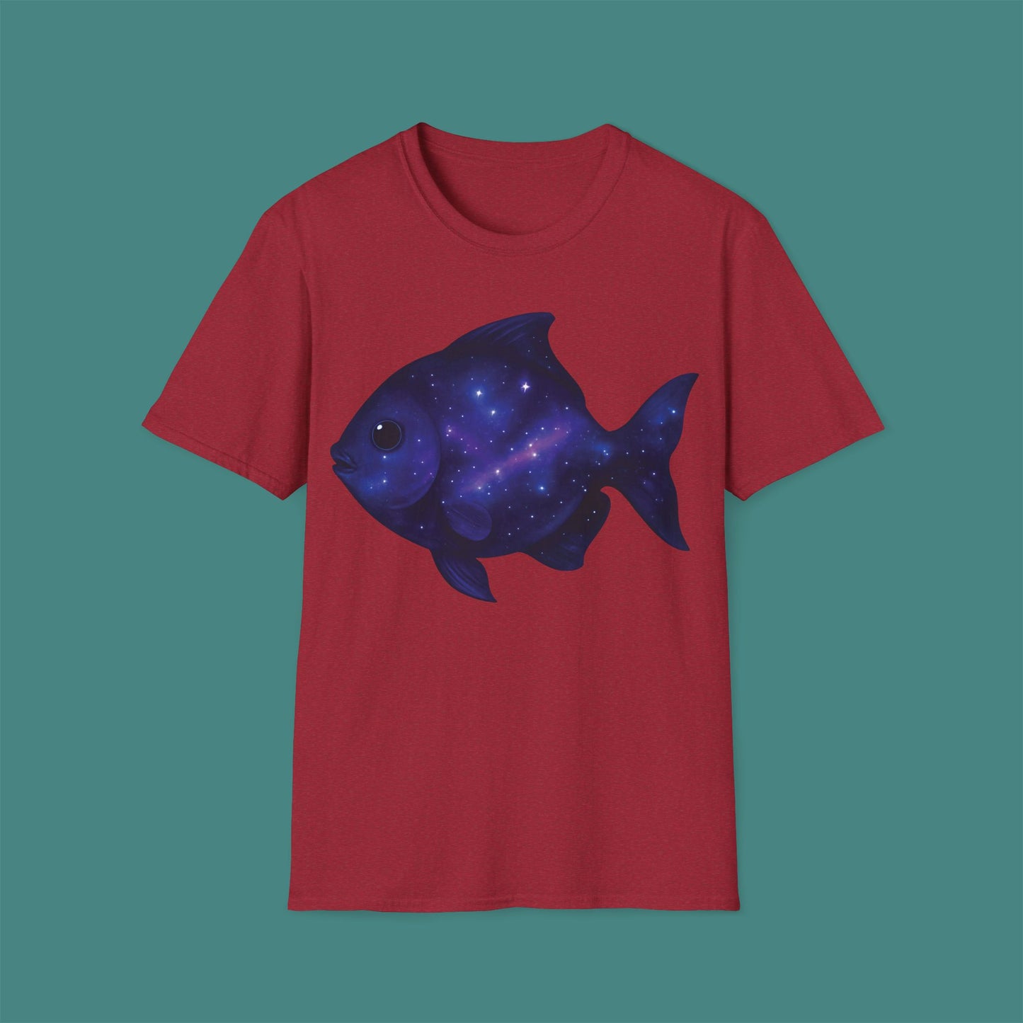 Cosmic Galaxy Fish Unisex T-Shirt