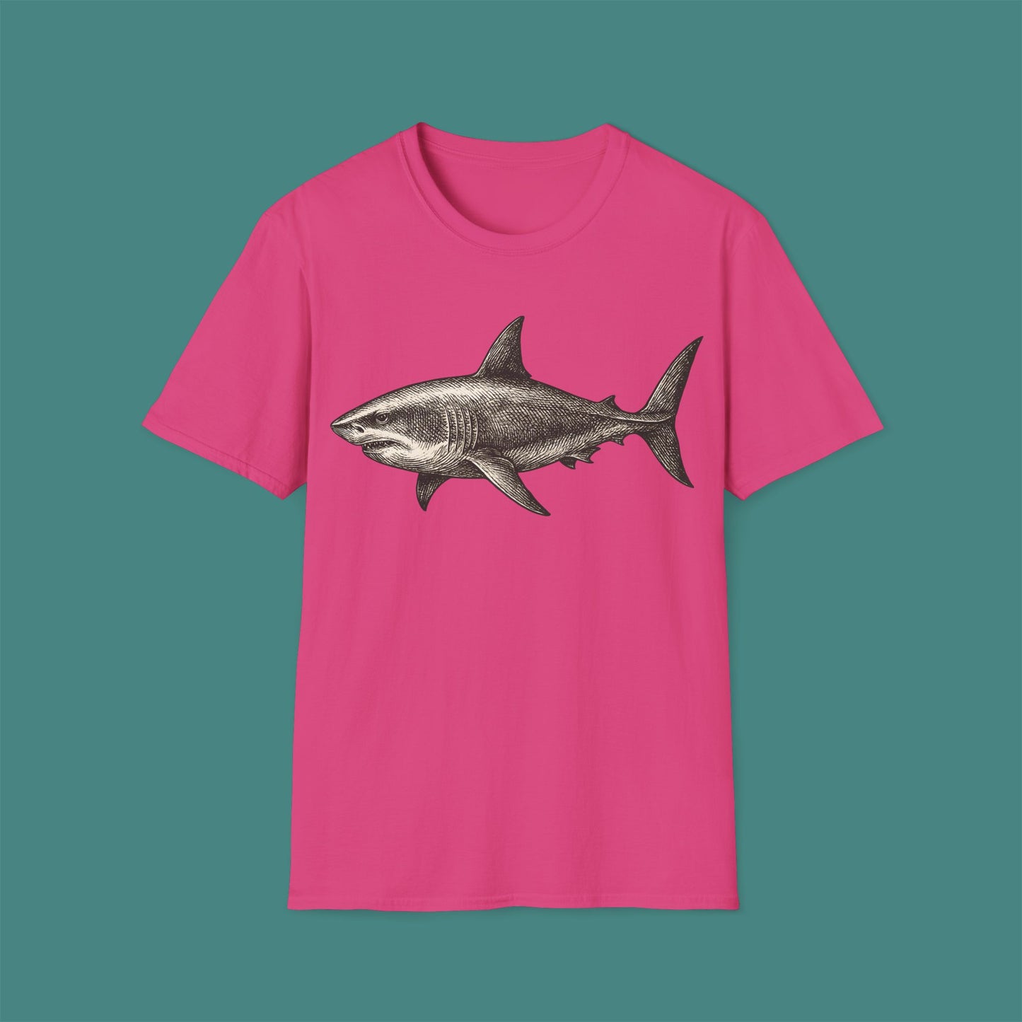 Vintage Etching Shark Unisex T-Shirt