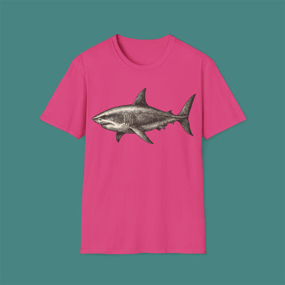 Vintage Etching Shark Unisex T-Shirt