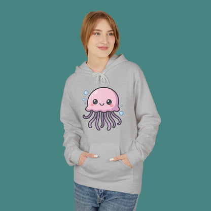 Cartoon Cute Jellyfish Fleece Unisex Hoodie