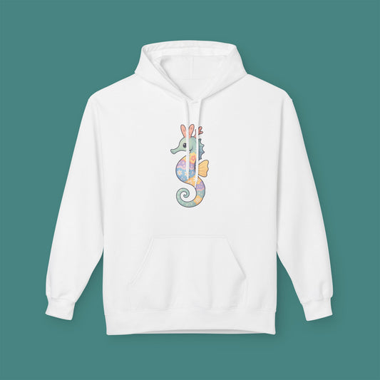 Easter Seahorse Fleece Unisex Hoodie