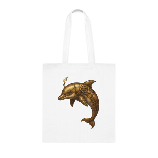 Steampunk Mechanical Dolphin Tote Bag