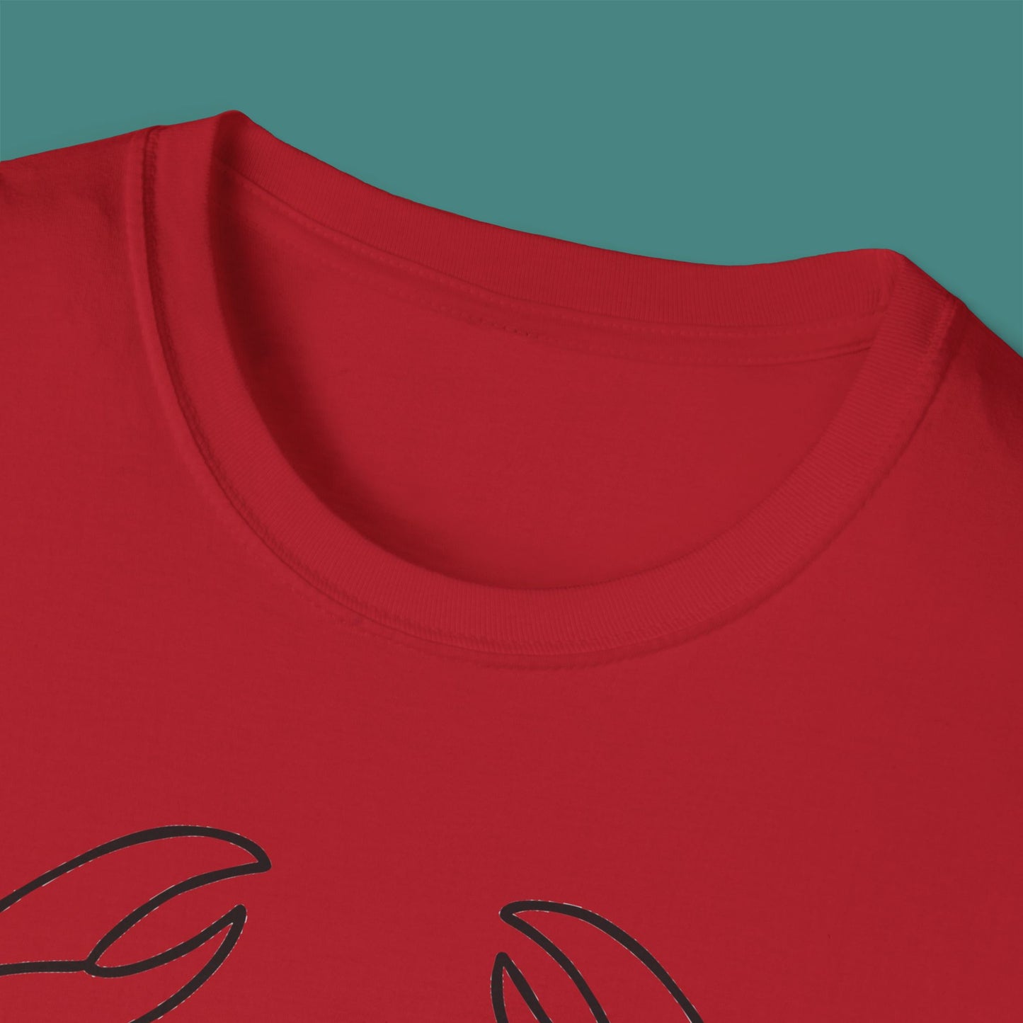 Minimalist Line Art Crab Unisex T-Shirt