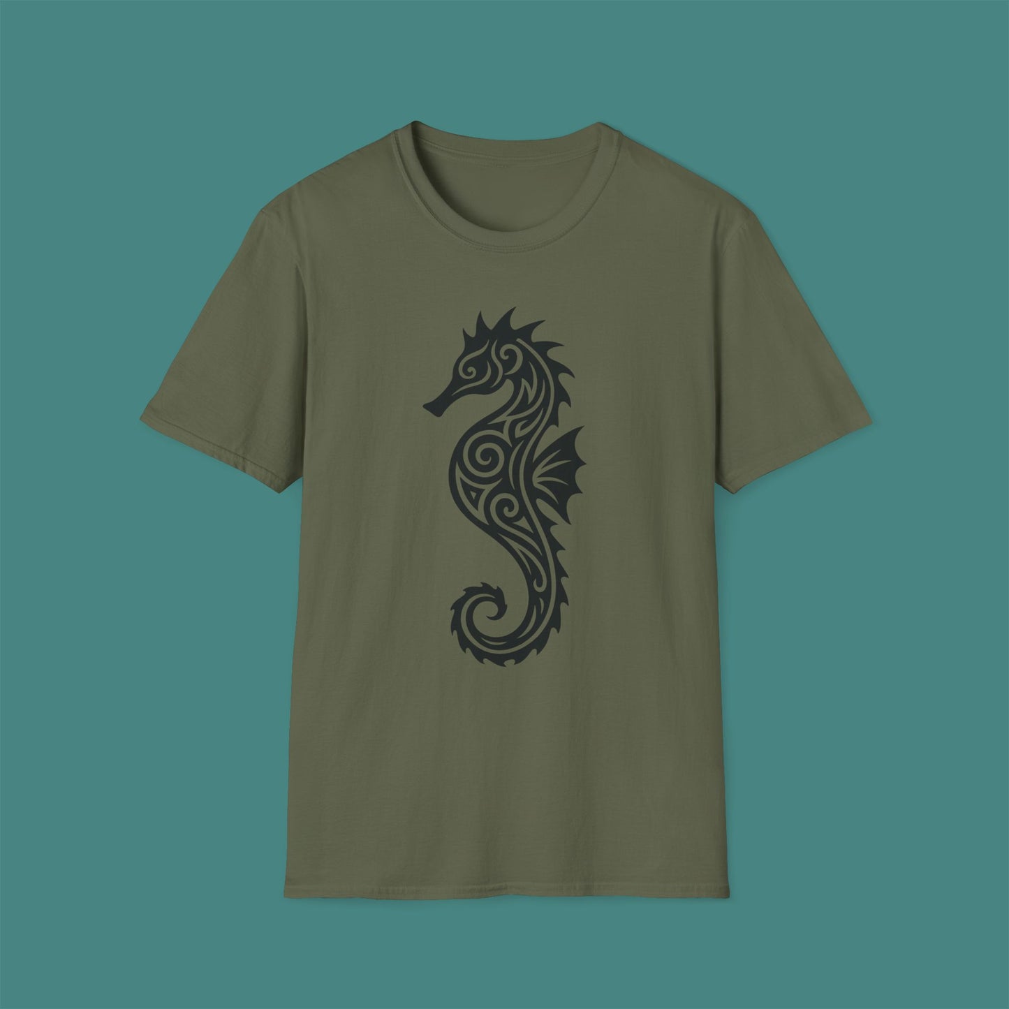 Tribal Tattoo Seahorse Unisex T-Shirt
