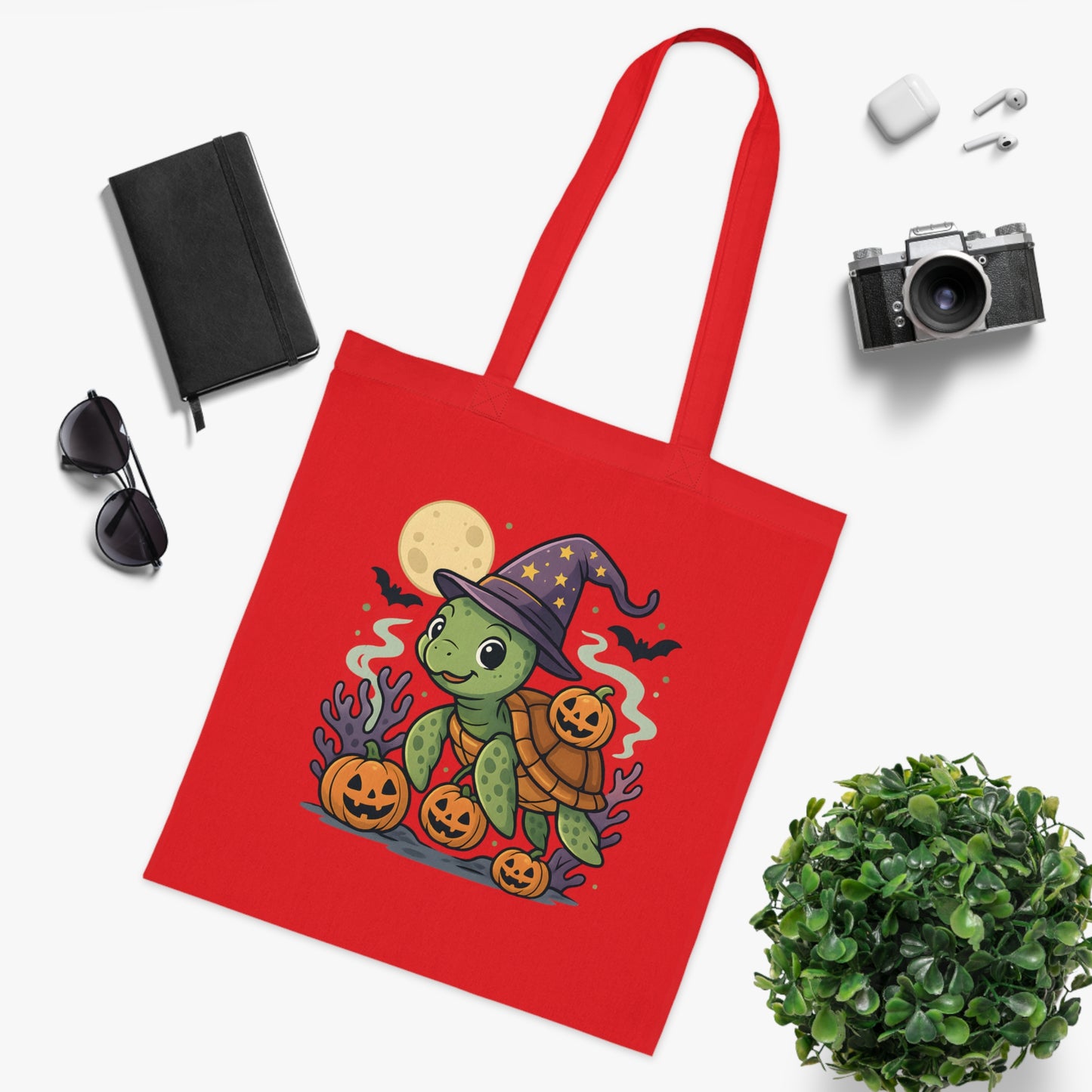 Halloween Turtle Tote Bag