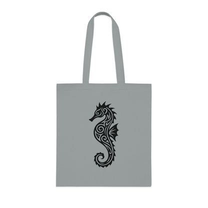 Tribal Tattoo Seahorse Tote Bag