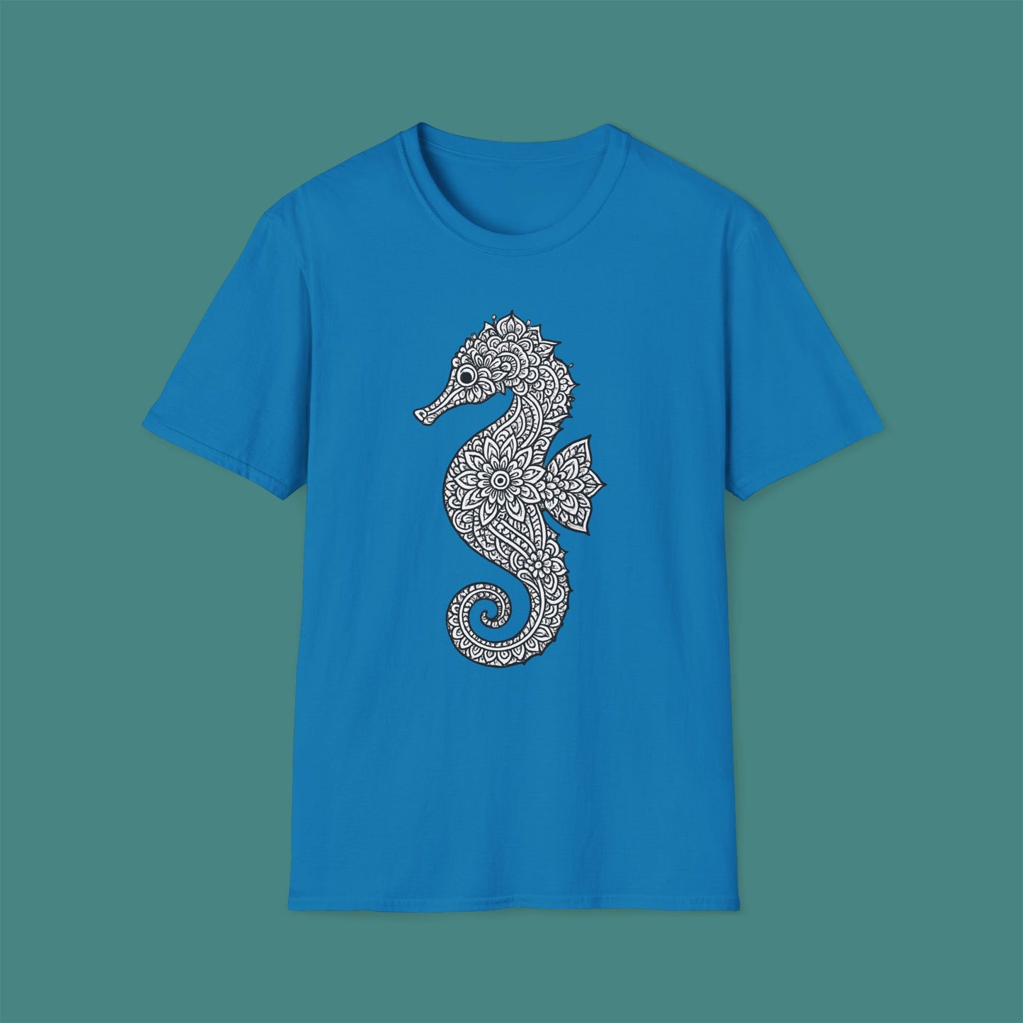 Intricate Mandala Seahorse Unisex T-Shirt