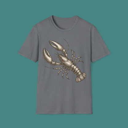 Vintage Etching Lobster Unisex T-Shirt