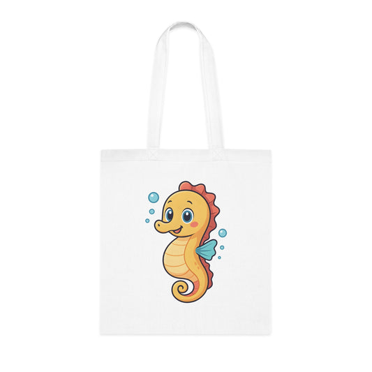 Cartoon Cute Seahorse Tote Bag