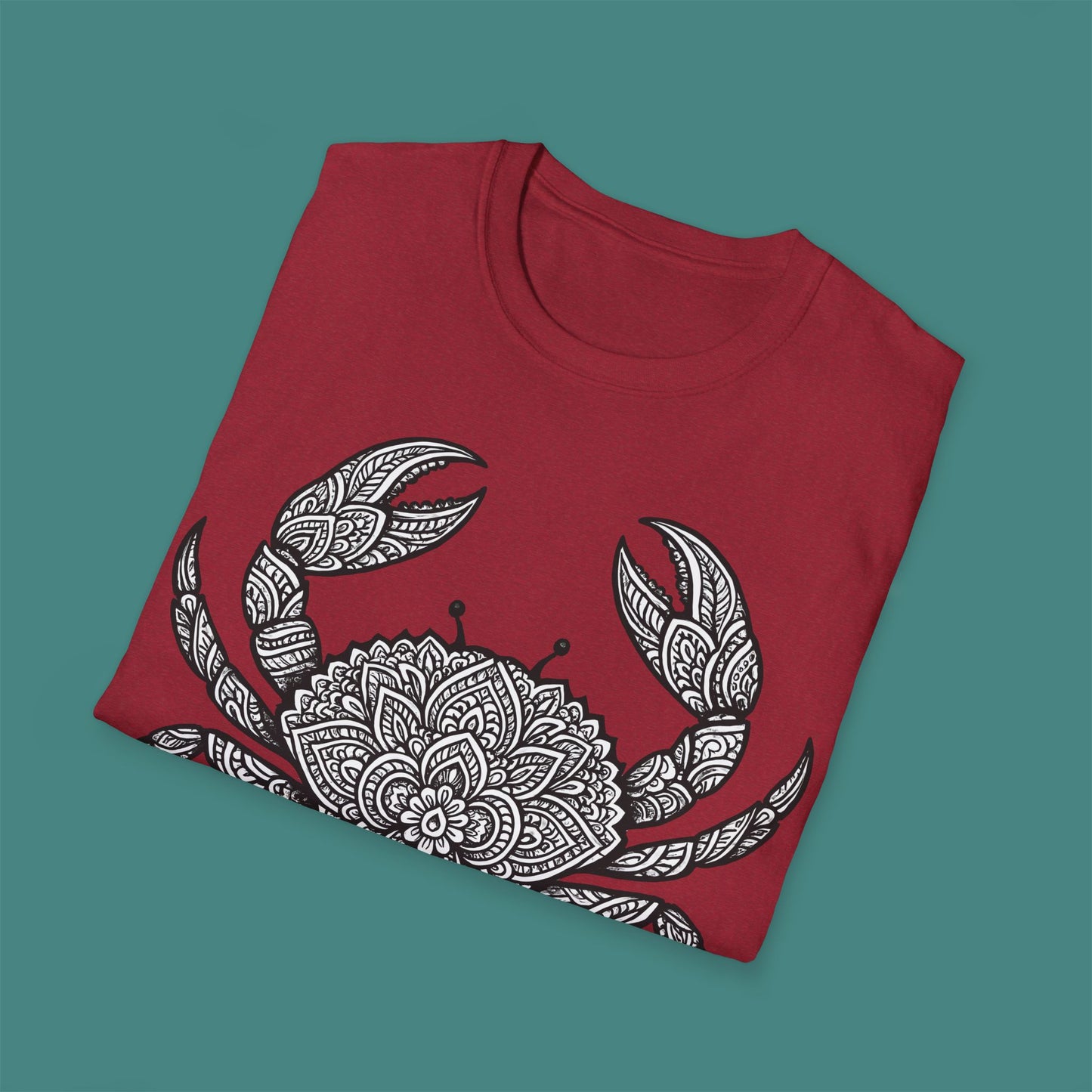 Intricate Mandala Crab Unisex T-Shirt