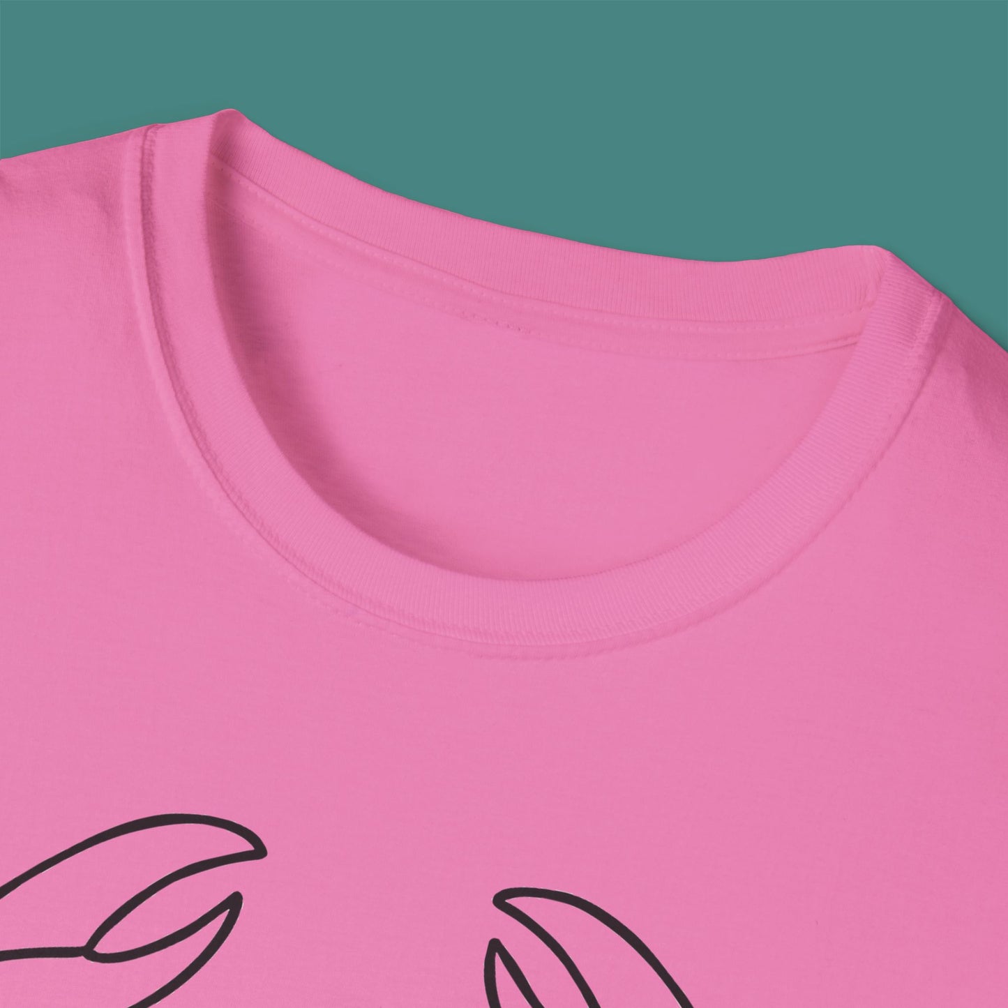 Minimalist Line Art Crab Unisex T-Shirt