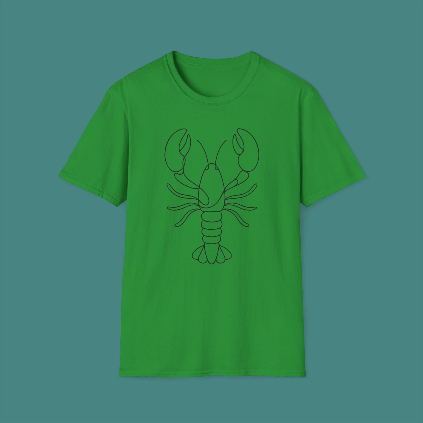 Minimalist Line Art Lobster Unisex T-Shirt