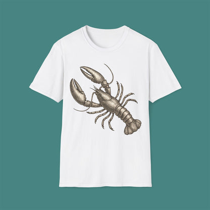 Vintage Etching Lobster Unisex T-Shirt