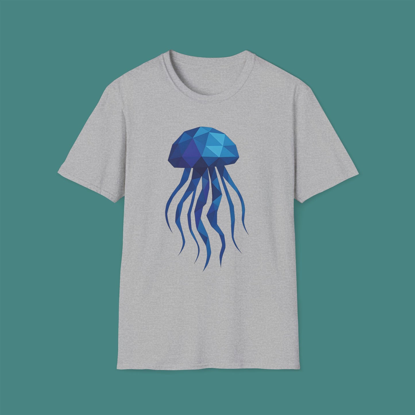Geometric Polygon Jellyfish Unisex T-Shirt