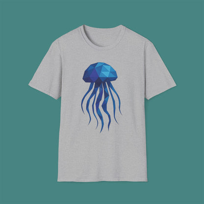 Geometric Polygon Jellyfish Unisex T-Shirt