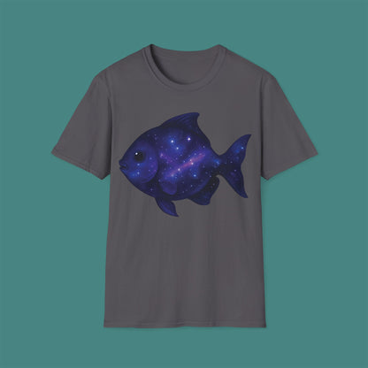 Cosmic Galaxy Fish Unisex T-Shirt