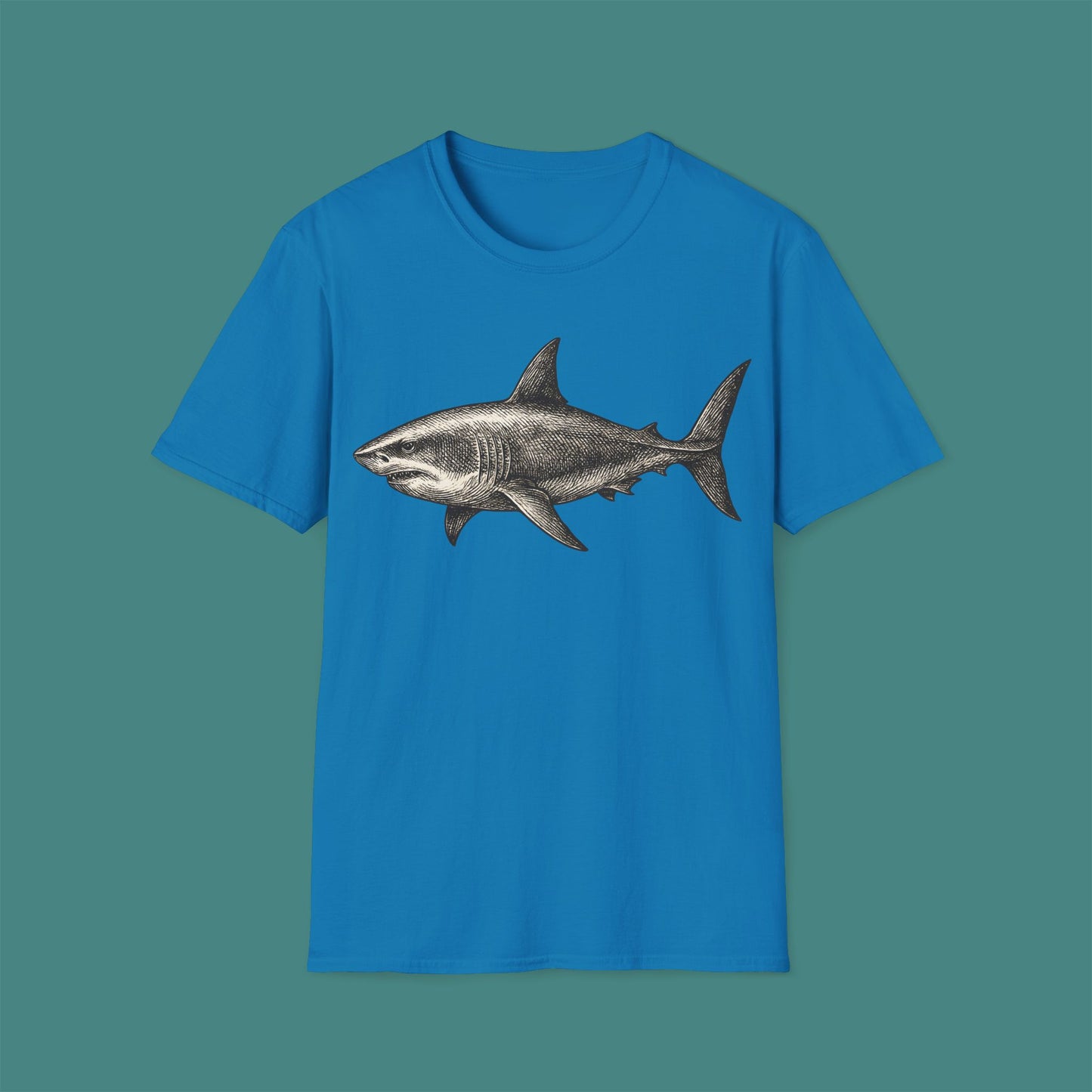 Vintage Etching Shark Unisex T-Shirt