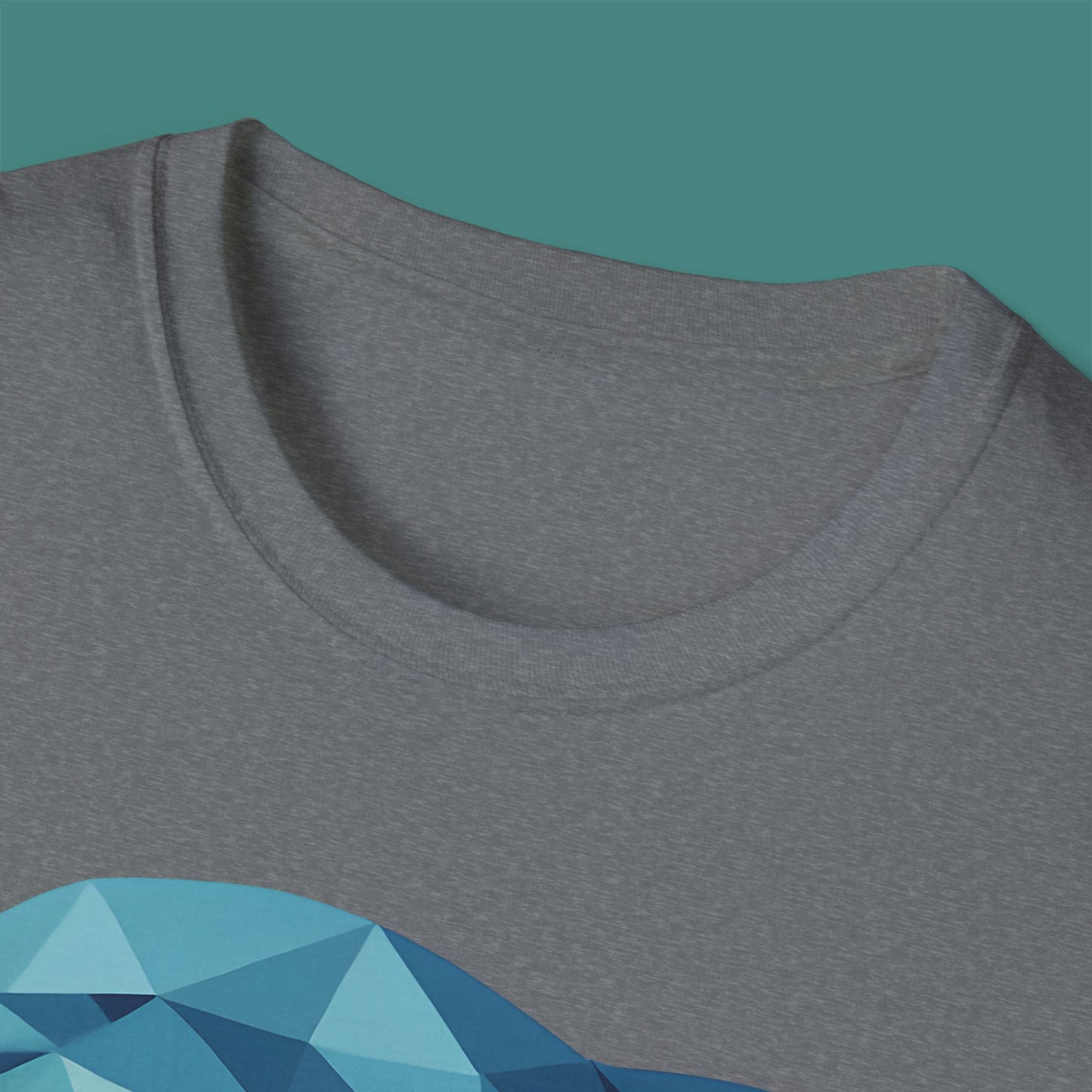 Geometric Polygon Dolphin Unisex T-Shirt