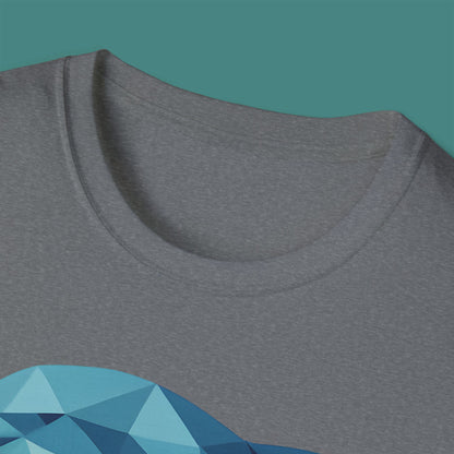 Geometric Polygon Dolphin Unisex T-Shirt