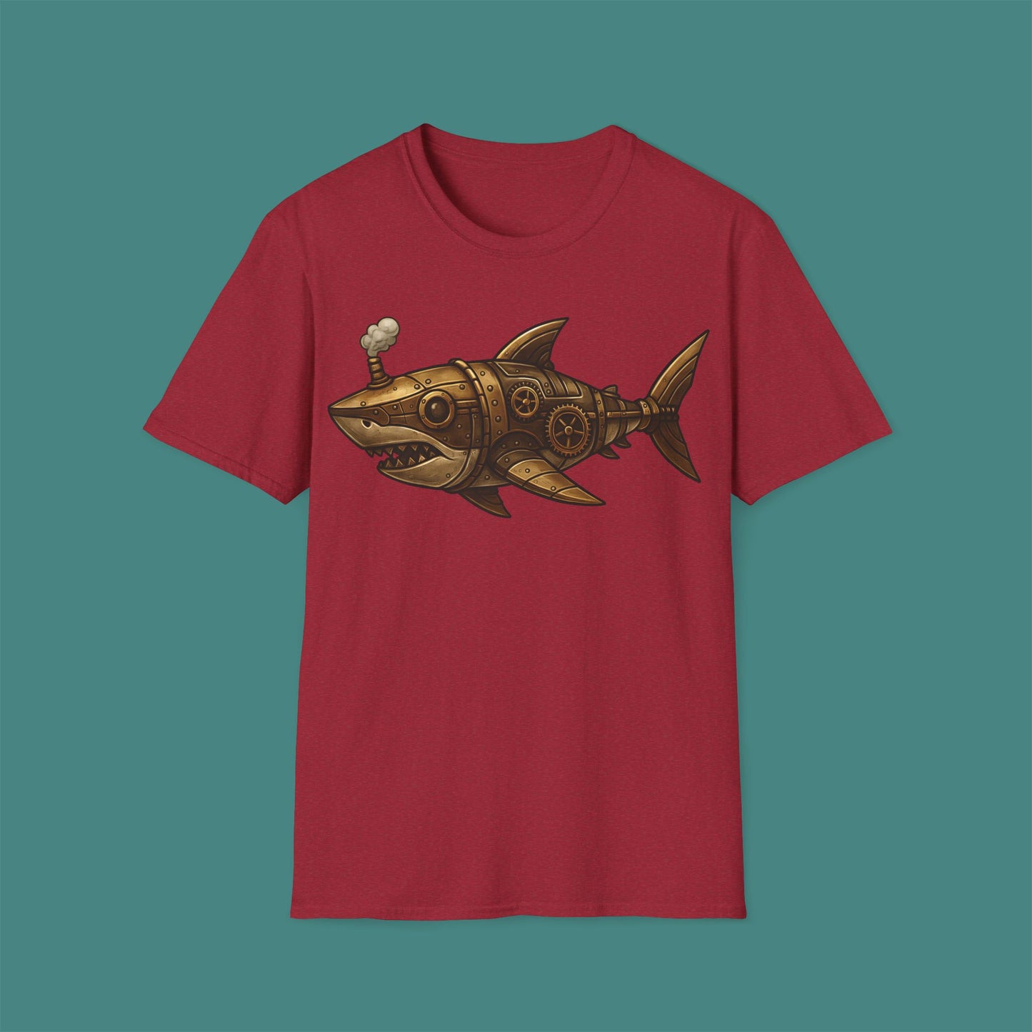 Steampunk Mechanical Shark Unisex T-Shirt