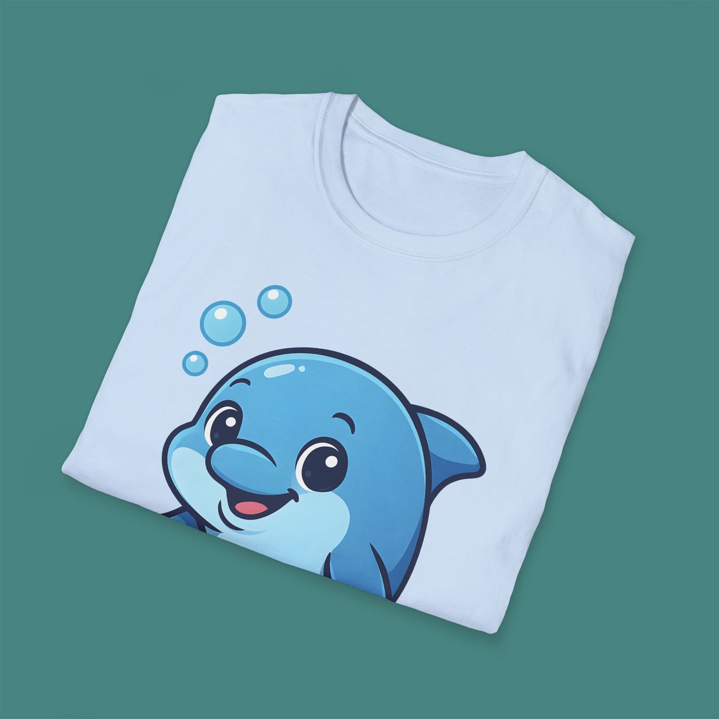 Cartoon Cute Dolphin Unisex T-Shirt