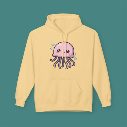 Cartoon Cute Jellyfish Fleece Unisex Hoodie