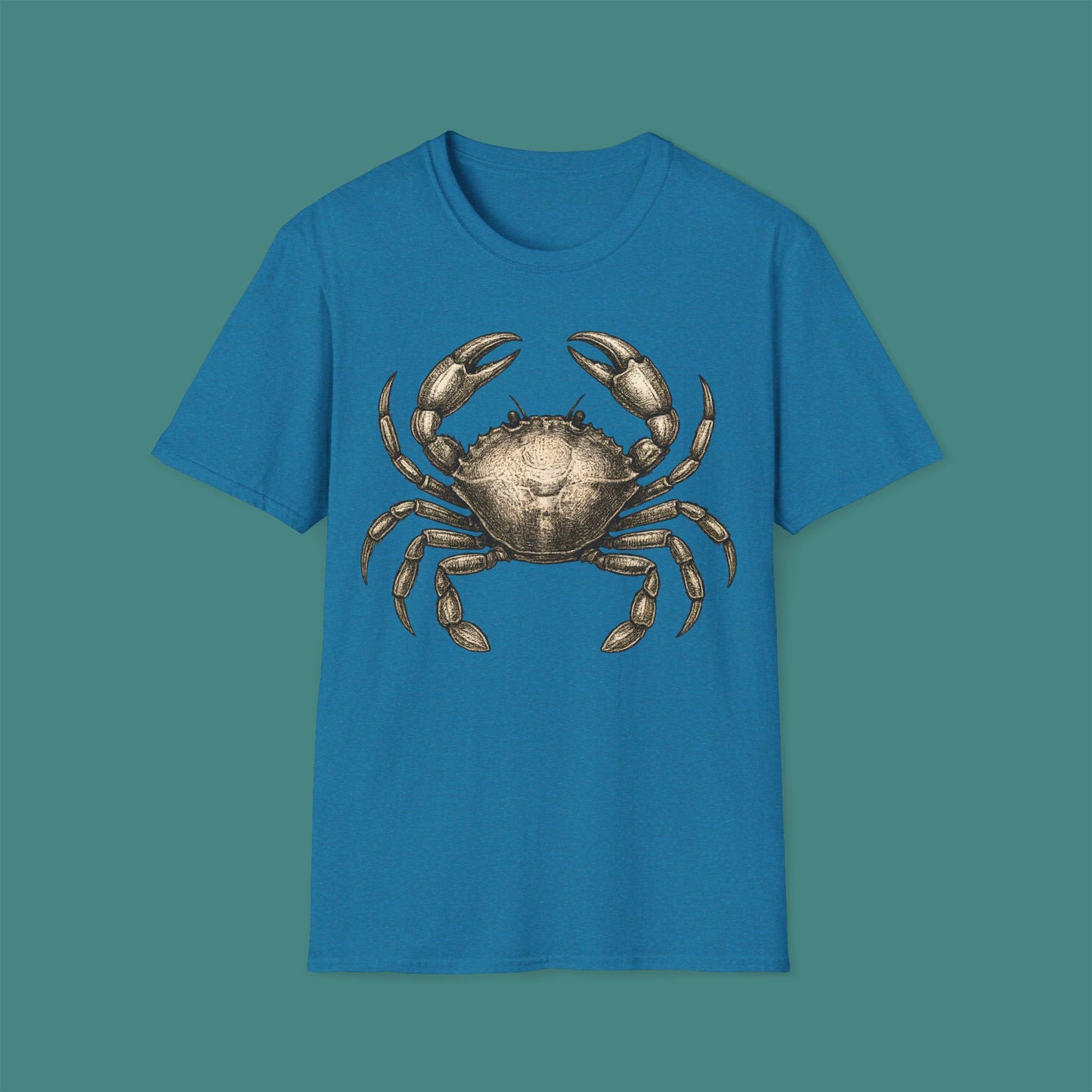 Vintage Etching Crab Unisex T-Shirt