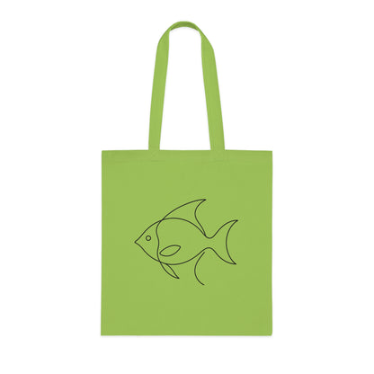 Minimalist Line Art Fish Tote Bag