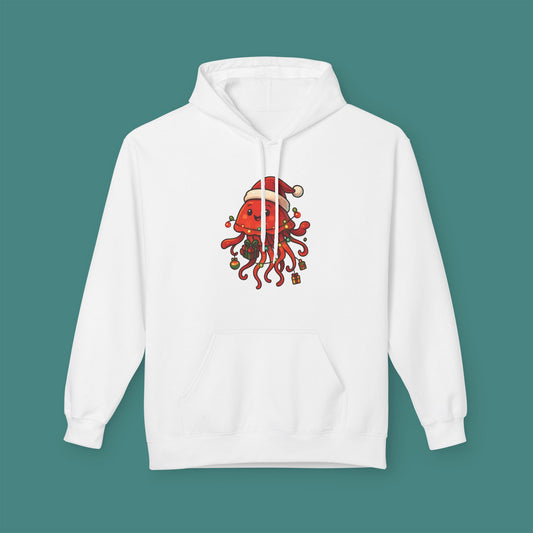 Christmas Jellyfish Fleece Unisex Hoodie