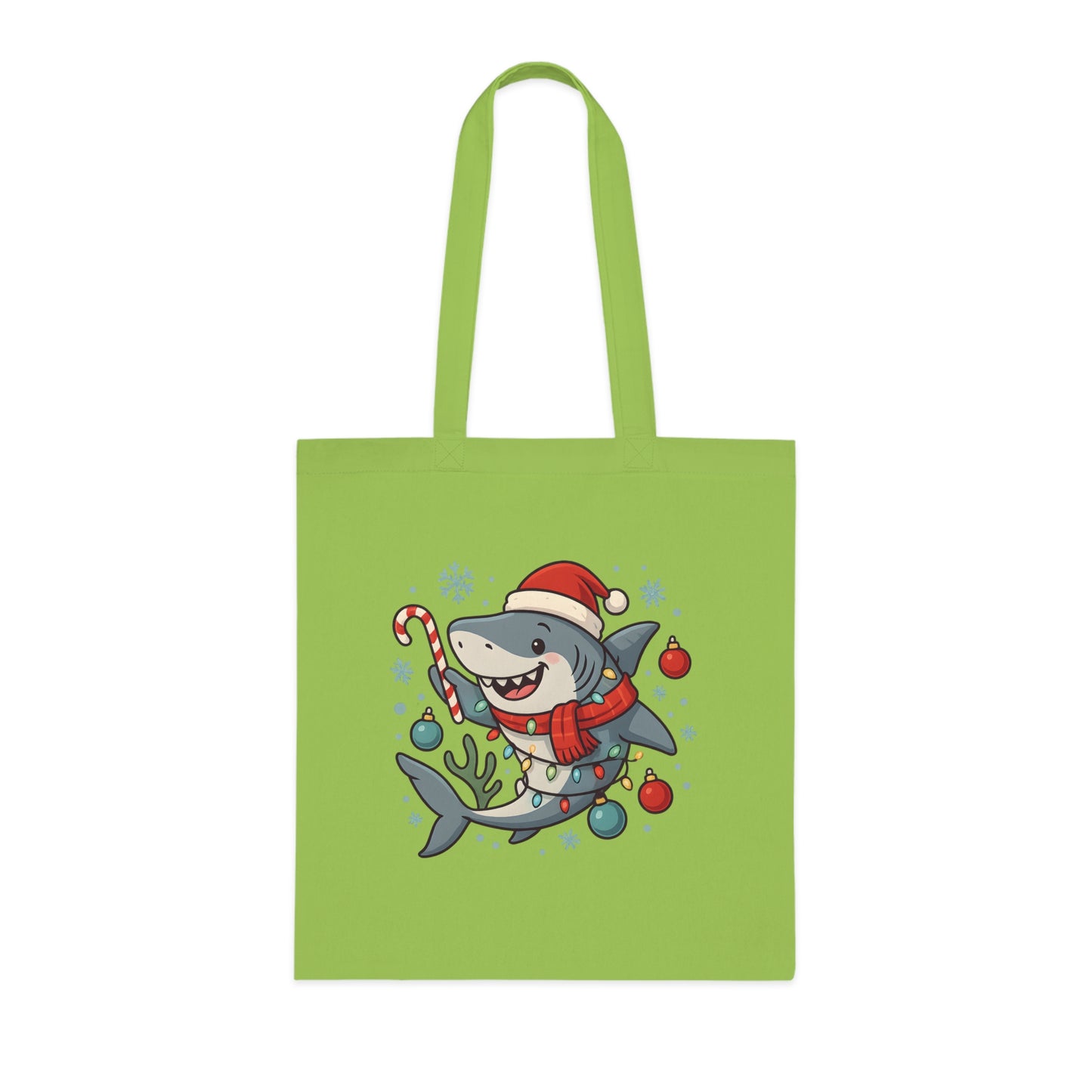 Christmas Shark Tote Bag